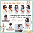 thumbnail image 2 of MetalM 50 Pcs Little Jesus Figures – Mini Rubber Jesus Toys Jesus Love You for Easter Egg Fillers Egg Hunts Religious Party Favors Gifts Hide and Seek Baptism Gifts Sunday School (Orange), 2 of 14