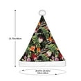 thumbnail image 3 of Cauagu Watercolor Tropical Flowers for Adult Christmas Hat,1-Pack Xmas Holiday Hat Santa Hat for Women & Men Festive Headwear Accessories Fit for Christmas/New Year/Party, 3 of 6