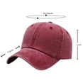 thumbnail image 2 of Hibalala 54-60cm adjustable cap circumference women's summer soft top baseball cap retro curved brimmed cap solid color sun hat, 2 of 5