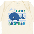 thumbnail image 4 of Inktastic Whale Little Brother Boys Long Sleeve Baby Bodysuit, 4 of 5