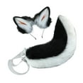 thumbnail image 1 of 2x Dog Ears and Tail Set Anime Cosplay Props Hair Hoop Costume  and White, 1 of 3