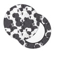 thumbnail image 2 of Disketp Black And White Sheeps Funda Redonda para Taburete, Funda de Cojín para Silla de Bar Suave y Elástica-14 inch, 2 of 7