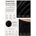 thumbnail image 6 of DOKOTOO Womens Casual Crochet Lace Pants Drawstring Elastic Waist Cropped Pants Lightweight Straight Leg Trousers with Pockets, 6 of 10
