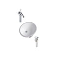 thumbnail image 1 of DROP Bath and Kitchen DR091146 Undermount Bathroom Sink Set, 1 of 6