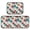Red and Teal Palm Tree, variant on 2-Piece Kitchen Mat Set Non Slip Washable Floor Mats Decorative Rugs for Kitchen Sink Laundry Green Palm Tree Pattern