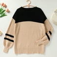 thumbnail image 4 of IDOPIP Sweatshirts for Women Crewneck Casual Pullover Tops Long Sleeve Shirts Loose Fit Tops, 4 of 8