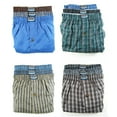 thumbnail image 2 of 3 Men Knocker Boxer Trunk Plaid Shorts Underwear Lot Cotton Briefs Elastic Large, 2 of 7