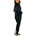 thumbnail image 5 of ToBeInStyle Women's French Terry Activewear Hooded Jacket & Pants, 5 of 7