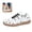 White, variant on Willtoo Womens Sneakers Polka Dot Round Toe Lace Up Flats Lightweight Fashion Non Slip Walking Shoes for Daily Outdoor Wear