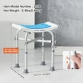 thumbnail image 3 of KFFKFF Bath Chair, Height-Adjustable and Stable, Designed for Use in Shower or Tub, Features Non-Slip Seating for Seniors, Disabled, or Handicapped Individuals, Supports up to 500 lbs, 3 of 9