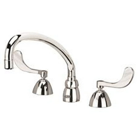 4 Wrist Blade - Zurn Aquaspec Widespread Faucet With 9-1/2 In. Tubular Spout, 4 In. Wrist Blade Handle, Chrome Plated, Lead Free
