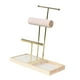 thumbnail image 5 of Organizador de joyas, soporte para pulseras, colgador de accesorios con bandeja, expositor Oro, 5 of 9