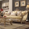 thumbnail image 3 of Traditional Luxury Chenille Gold Champagne 3Pcs Sofa Set By Homey Design HD-2626, 3 of 4