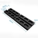 thumbnail image 2 of Paquete de 100 espaciadores de vidrio para acristalamiento de ventanas, cuña de vidrio para piso plano, espaciadores y paquetes de nivelación de piso, 5 mm de espesor, negro (80 x 20 mm), 2 of 5