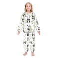 thumbnail image 2 of Fluffy Pajamas Set Fuzzy Winter Warm Pj Sets Pullover Tops and Long Pants Panda Eating Bamboo X-Small, 2 of 8