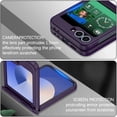 thumbnail image 5 of Dteck Designed for Samsung Galaxy Z Flip 6 Case with Hinge Protection, Slim Full Body Protective Shockproof Phone Case with Screen Protector for Galaxy Z Flip 6,Deep Purple, 5 of 6