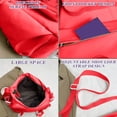 thumbnail image 4 of Leodye 1PCS Large Capacity Messenger Bag Simple Versatile Shoulder Crossbody Bag for School Daily Book Stationery Carrying -13.78x10.24x4.72in, 4 of 7