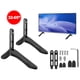 thumbnail image 5 of Cateissary Pedestal de acero negro para TV, solución de soporte para TV elegante y moderna, Base de soporte para pantalla para LCD Universal Sistemas de cine en casa, 5 of 6