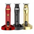 thumbnail image 5 of Professional Hair Clippers For Men - Electric Trimmer With 3 Guide Combs For Professional Barbers Red, 5 of 5