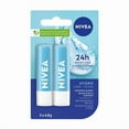 thumbnail image 1 of NIVEA Hydro Care Lip Balm, 24H Hydration, 2 x 4.8 g, 1 of 5