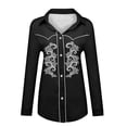 thumbnail image 4 of FINALGANG Boys Long Sleeve Shirts Printed Western Cowboy Shirt For Kids Festival Party Tops Boys' Regular Fit Casual Button Down Shirts 10-11 Years, 4 of 4