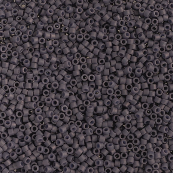 Miyuki Delica 11/0 - Frosted Glazed Purple Matte DB2293 - 5.2gms Vial of Japanese Glass Beads