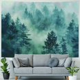 thumbnail image 4 of PRATYUS  Grey Tapestry Wall Hanging,Tapestries Décor Living Room Bedroom for Home Inhouse Landscape with Fir Forest in Hipster Vintage Retro Style Painting, 4 of 6
