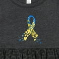 thumbnail image 4 of Inktastic Down Syndrome Awareness Blue and Yellow Hearts Ribbon Girls Baby Dress, 4 of 5