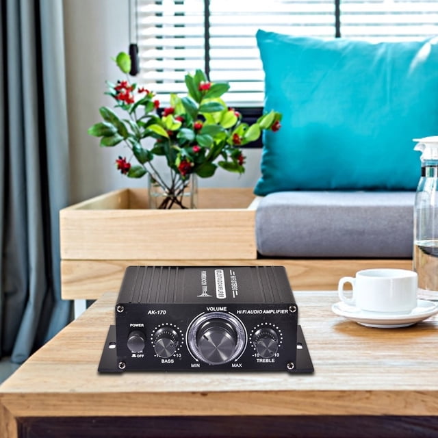 Amplificador DC12V CAR HIFI CAR ESTEREO RECEPTOR Música FM Amplificador De Alimentación MP3
