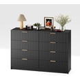 thumbnail image 5 of Acekid Fluted Dresser Bedroom 9 Drawer Dresser Large Capacity Anti-Tip Modern Chest Drawers Metal Handles Wooden, 5 of 8