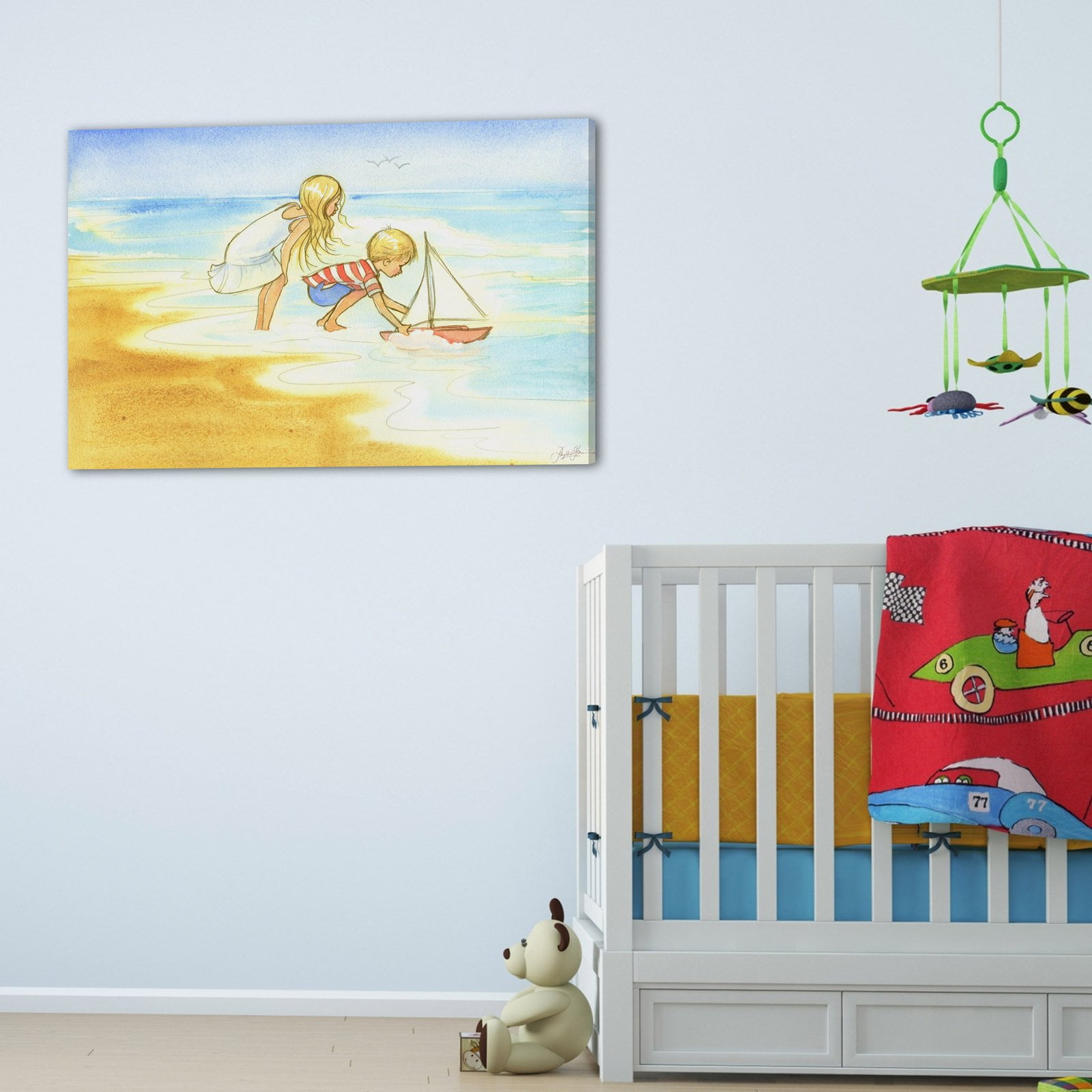 "Golden Day" Painting Print on Wrapped Canvas