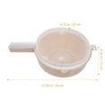 thumbnail image 2 of unbranded Colador Para Cocina Beige Con Doble Capa Y Para Escurrir, 2 of 8