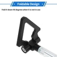 thumbnail image 4 of Ganchos de Remolque Triangulares Frontal/Trasero de Unique Bargains, Gancho de Remolque Atornillable para Toyota Avanza, Gancho de Remolque de Carreras Plegable de Aleación de Aluminio Negro, 4 of 7