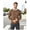 Brown, variant on Mens V-Neck Wool Knit Casual Pullover Sweater