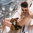 thumbnail image 2 of luoweisi Men's Beach Shorts Quick Dry Swim Trunks with Mesh Lining Sunflower Skull L, 2 of 5