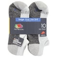 thumbnail image 3 of Fruit of the Loom Dual Defense No-Show Socks for Boys, White, Sizes 3-9 (10-Pack), 3 of 5