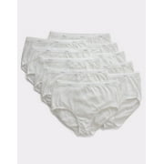 Hanes Womens Underwear 10-Pack, Cotton Brief Panties, Moisture-Wicking Underwear, White