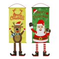 thumbnail image 1 of KAIYANG Juego de 2 banderines navideños, Papá Noel, muñeco de nieve y alce, banderines de tela para colgar, estilo 1, estilo 3, 1 of 5
