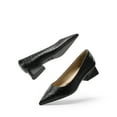 thumbnail image 2 of DREAM PAIRS Women's Chunky Heels Closed Toe Low Block Work Shoes Pointed Toe Dress Comfortable Wedding Pumps, 2 of 6