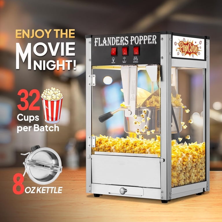 Ktaxon 8oz Popcorn Maker Machine, 32 Cups, Countertop Popper with