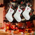 Postuois Christmas Stocking Fine Workmanship Letter Print Durable
