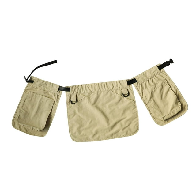 Bolsa de cintura bolsa de herramientas de jardinería de moda con bolsillos delantal de cintura ajustable para Caqui Zulema Delantal con bolsillo para cinturón al aire libre