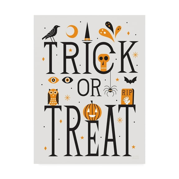 Trademark Fine Art 'Festive Fright Trick or Treat I' Canvas Art by Michael Mullan