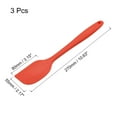 thumbnail image 2 of Uxcell Silicone Spatula Spoon, 11" Heat-resistant Scraper for Cooking Mixing Red 3Pack, 2 of 6