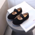 thumbnail image 5 of Girls Mary Jane Flats Black Soft Sole Kids Shoes Non-Slip Elastic Strap Casual Dress Shoes Comfortable Round Toe,Size 10, 5 of 8