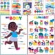 thumbnail image 1 of Youngever Paquete De 12 Carteles Educativos Preescolares Laminados Para Niños Pequeños Y Niños, Carteles De Aprendizaje, Carteles De Aula, Carteles De Enseñanza, Carteles Del Alfabeto Abc (16 X 11 Pul, 1 of 1