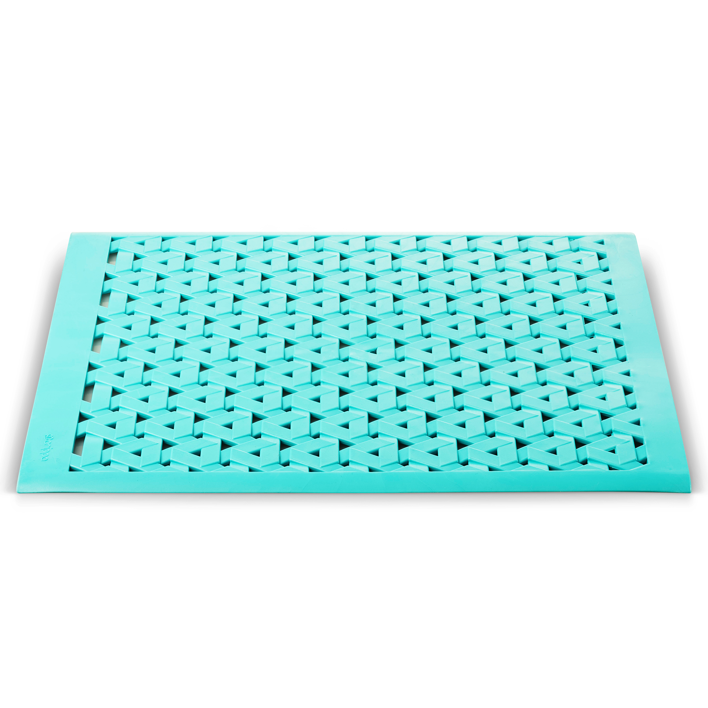 Crippa Kitchen Sink Protector Mat | Set of 2 Sink Mats for Porcelain Sink | Kitchen Sink Mats For Double Sink | Anti-Bacterial, Mildew Resistant Sink Mats | Turquoise - image 5 of 6