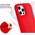 thumbnail image 4 of IBAOLEA Compatible for iPhone 13 Pro max Soft, Thin, Liquid Silicone case 6.7’’inch 2021 Bumper has Shockproof ?Gel Rubber for Extra?Phone Protection (Red), 4 of 6