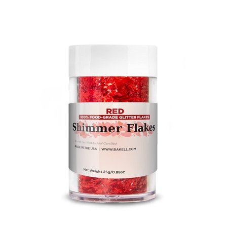 Shimmer Flakes (25g, 1x Container) | Vibrant Edible Glitter Flakes for Passionate Culinary Creations!