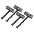 thumbnail image 4 of serony 2 Long&2 Short Bass Bridge Saddles for Electric Bass Replacement Part Black, 4 of 7